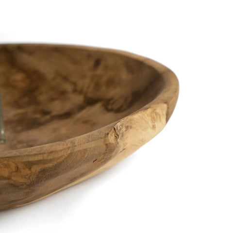 Portacandele a Piatto in Legno Naturale (Ø 29 cm)