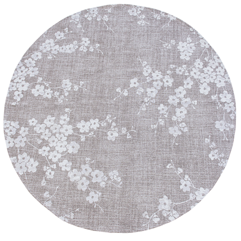 Tappeto Flatweave Eco-Sostenibile "Sakura" – Morning Mist (Grigio e Marrone)