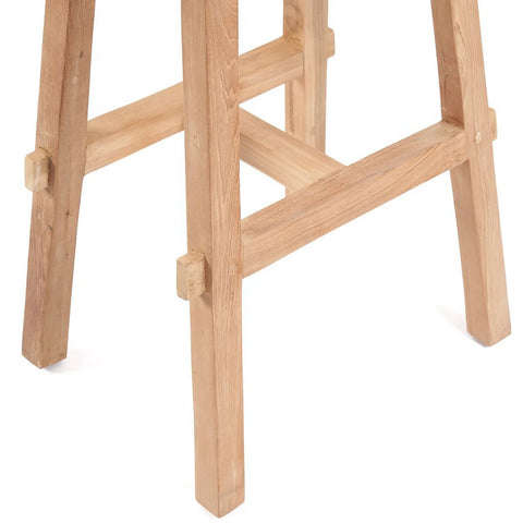 Sgabello da Bar Outdoor in Teak di Recupero Tabanan (H 75 cm)