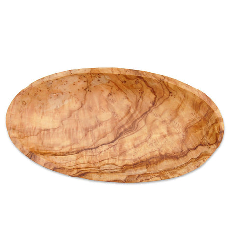Small oval bowl of approximately 17 – 19 x 11 x 3 cm made of olive wood