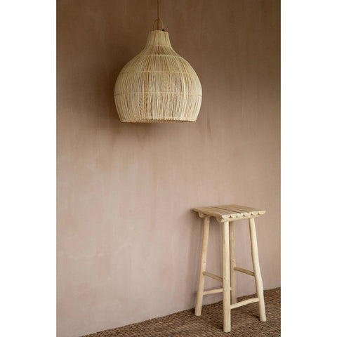 Lampada a Sospensione in Rattan Naturale Lobster Trap L
