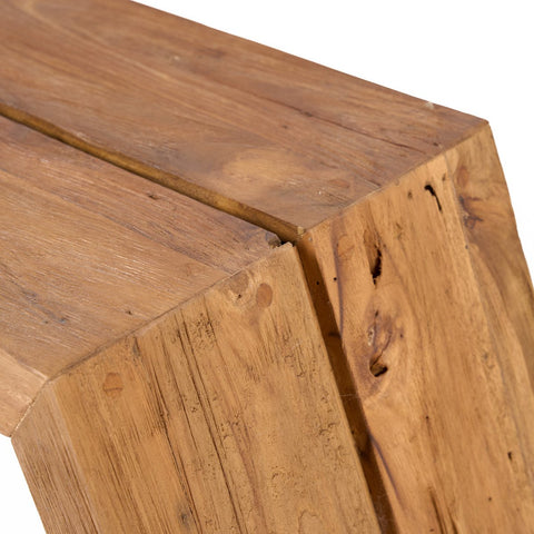Tavolino Scultoreo in Teak Ashley Cocoon