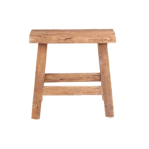 Sgabello Scultoreo in Legno Naturale Fab Rustic