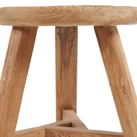 Sgabello in Legno di Teak Riciclato Noguchi