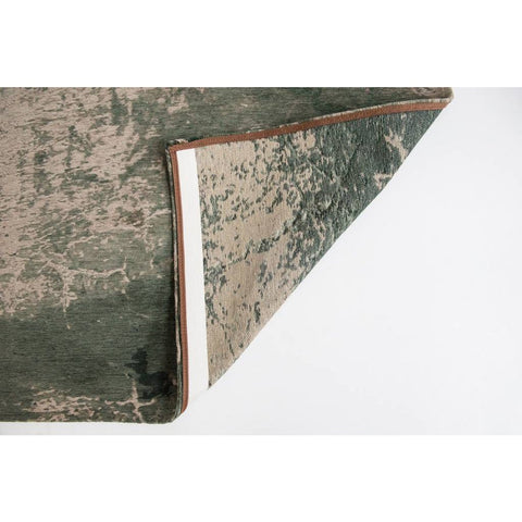 Louis De Poortere Tappeto Flatweave Eco-Sostenibile "Cracks" – Pino Scuro