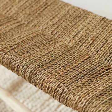 dettaglio intreccio fibra di palma naturale