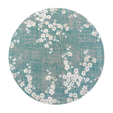 Louis De Poortere Tappeto Floreale Eco – Lago Blu / Blu Sakura