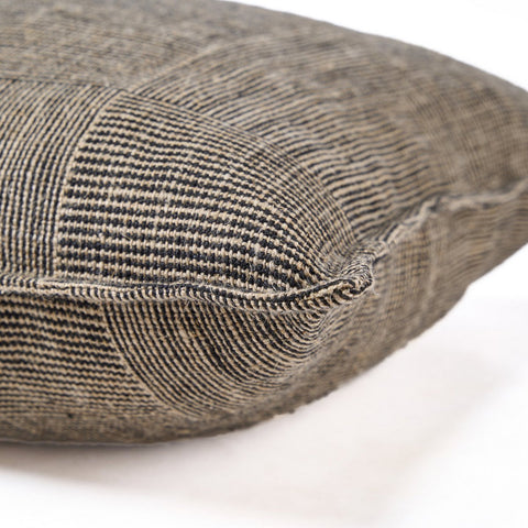 Fodera per Cuscino in Lino The Bloc Party – Nero Naturale (50x50 cm)
