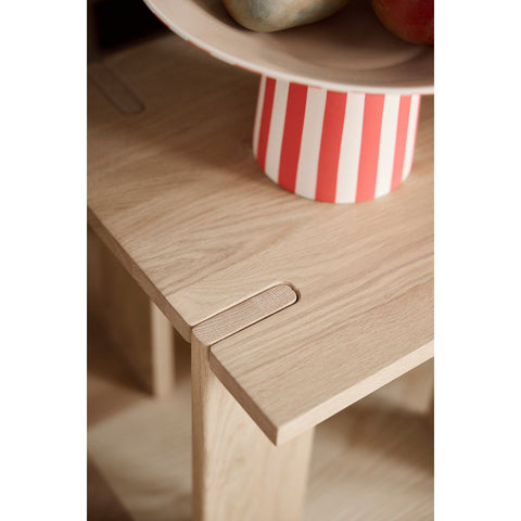 OY Solid Oak Low Square Side Table