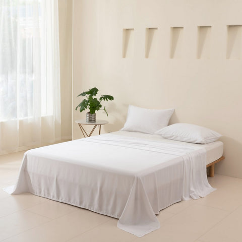 Lenzuolo Piano in Bambù Biologico 400TC – Boomba Bamboo Premium