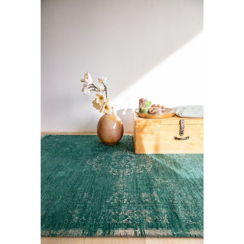 Louis De Poortere: Tappeto Flatweave "Medallion" – Giada (Verde) - Louis De Poortere
