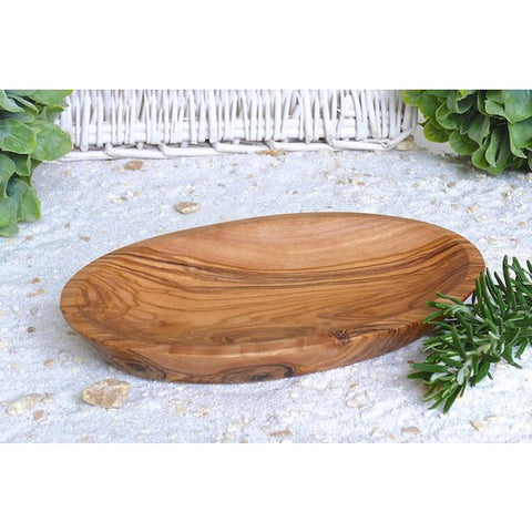 Small oval bowl of approximately 17 – 19 x 11 x 3 cm made of olive wood