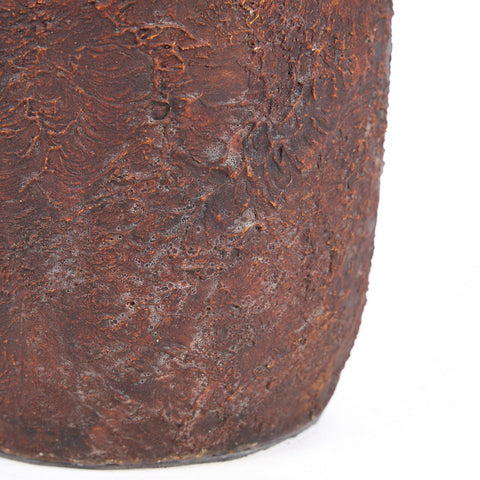 Vaso Scultoreo in Terracotta The Clay Echo – Borgogna / Bordeaux (Piccolo, H 20 cm)