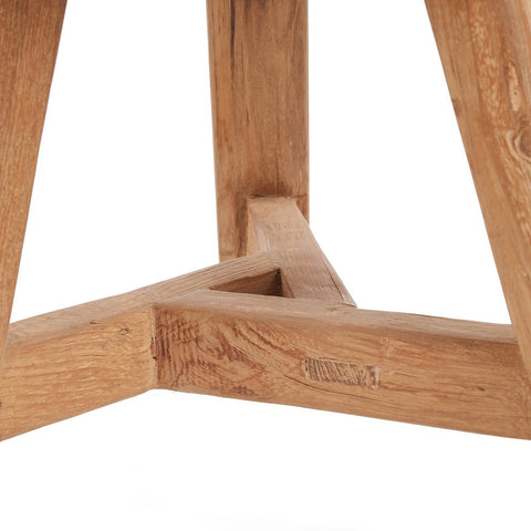 Sgabello in Legno di Teak Riciclato Noguchi