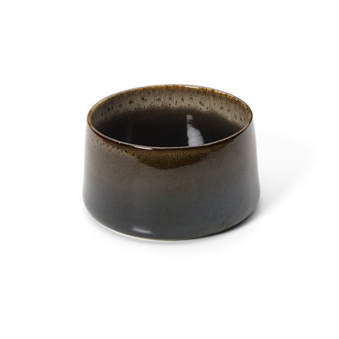 Ciotola da Portata in Ceramica Kyoto – Fango Marrone Scuro (Grande, Ø 16 cm)