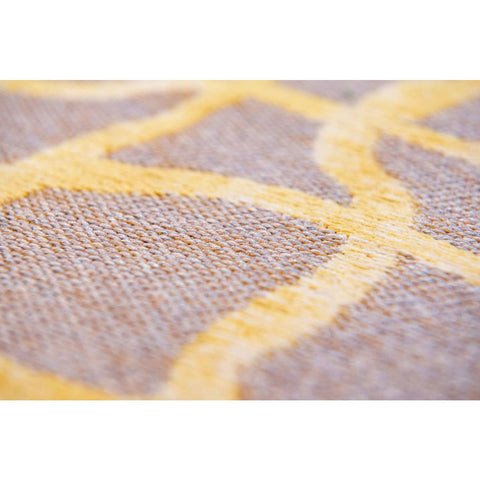 Tappeto Flatweave Eco-Sostenibile "Dedalo" – Scarabeo Giallo