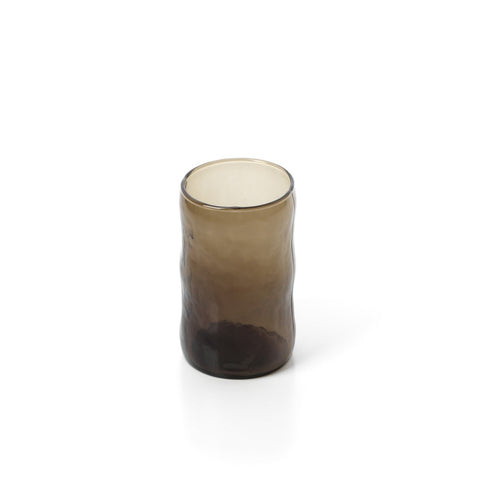 Bicchiere Basso in Vetro Soffiato The Dusk – Carbone (Medio, H 10 cm)