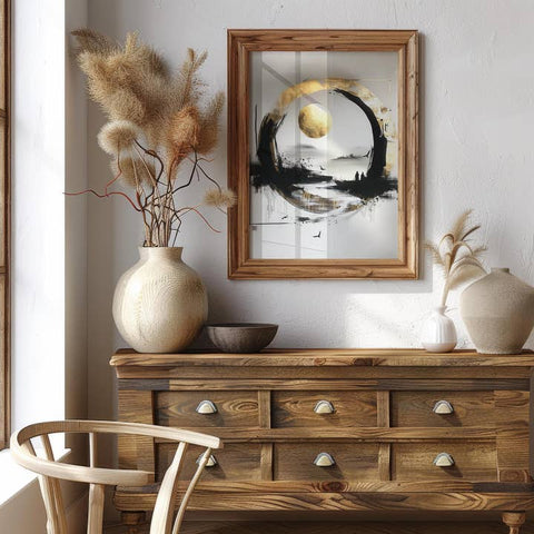 arte da parete zen astratta minimalista elegante