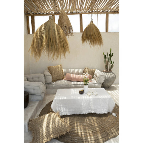 Tovaglia Rettangolare Grande in Puro Lino (180x300 cm) - Bianco Ottico