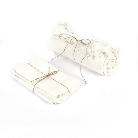 Square Tablecloth in Pure Linen (150x150 cm) - Optical White