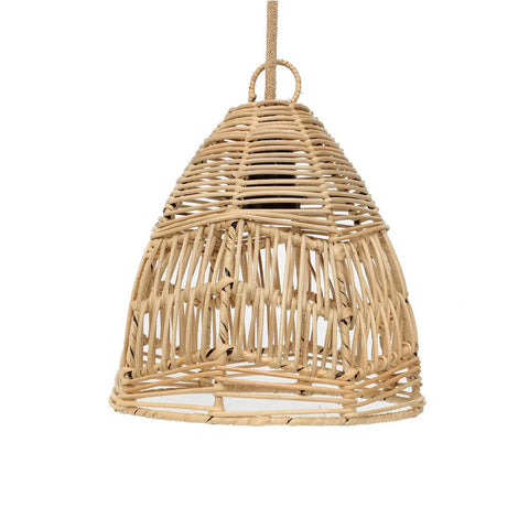 Lampadario a Sospensione in Rattan La Bala – Naturale (Piccolo, Ø 24 cm)