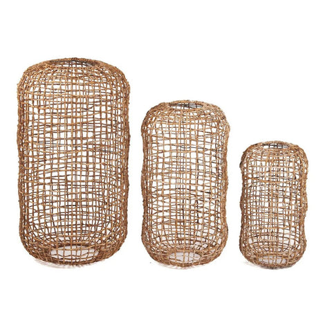 Lampadario a Sospensione in Foglia di Banana The Kuso – Naturale (Grande, H 74 cm)