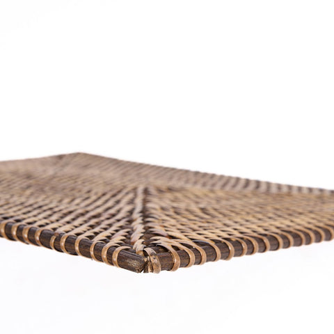 Tovaglietta Rettangolare in Rattan Intrecciato Colonial – Marrone Naturale (30x40 cm)