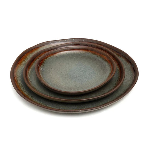 Piatto da Antipasto in Gres con Smalto Reattivo Côa (Ø 17 cm)