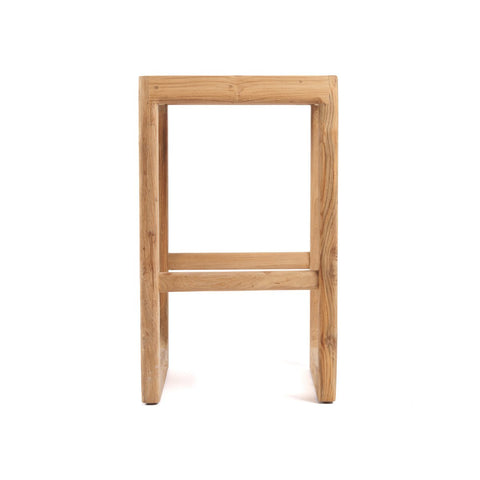 Sgabello da Bar Outdoor in Teak di Recupero Ithaca (H 70 cm)