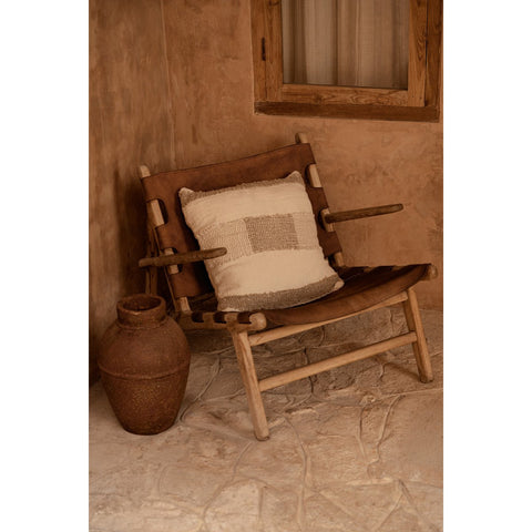 Fodera per Cuscino in Fili di Lino – Bianco Naturale (50x50 cm)