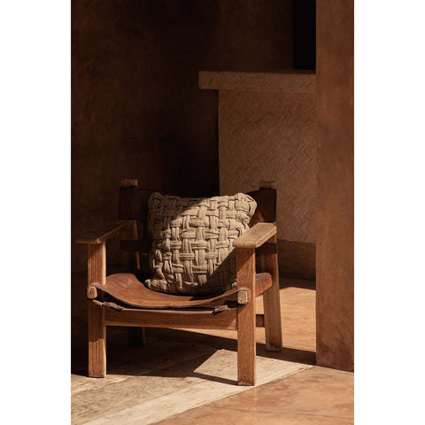Fodera per Cuscino in Lino a Trama Strutturata The Linen Crosier – Naturale (50x50 cm)