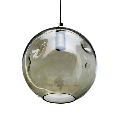Lampada a Sospensione in Vetro Riciclato Bubbella – Verde Pallido (Ø 29 cm, H 33 cm)