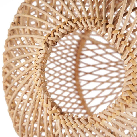 Lampadario a Sospensione in Rattan Intrecciato The Bubble – Naturale (Medio, Ø 50 cm)