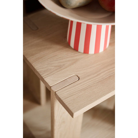 OY Solid Oak Low Square Side Table