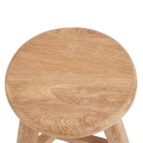 Sgabello in Legno di Teak Riciclato Noguchi