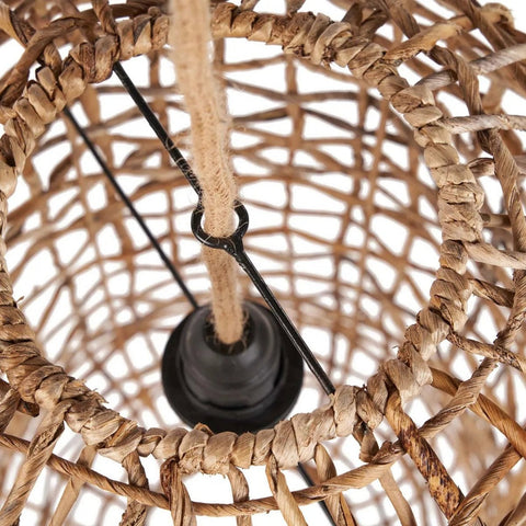 Lampadario a Sospensione in Foglia di Banana The Kuso – Naturale (Medio, H 57 cm)