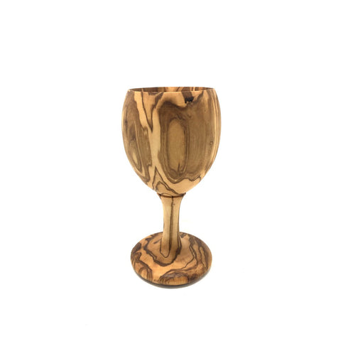 calice vino legno ulivo artigianale