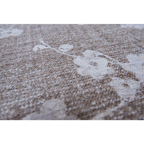 Tappeto Flatweave Eco-Sostenibile "Sakura" – Morning Mist (Grigio e Marrone)