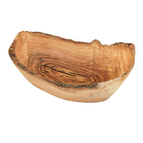 Portafrutta Bordo Rustico 30-33 cm in Legno d'Ulivo