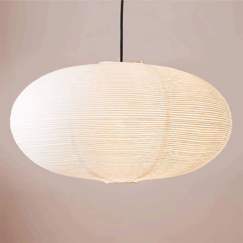 Paralume Ovale in Carta di Riso Premium Ø 75 cm