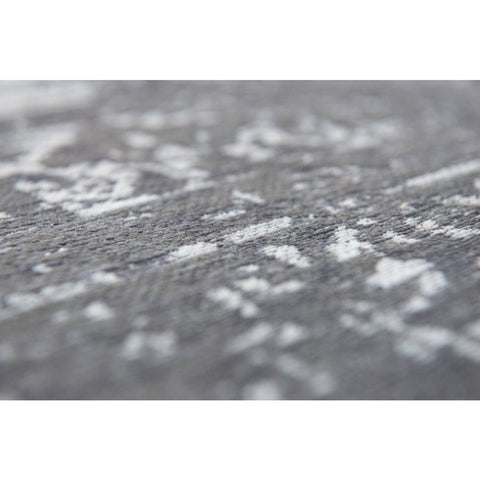 Louis De Poortere: Tappeto Flatweave "Medallion" – Stone (Grigio Pietra)