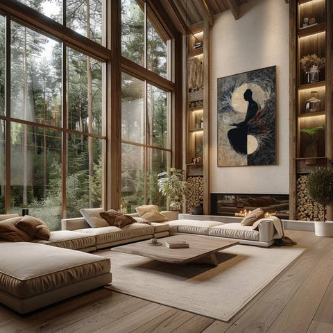 arte da parete wabi sabi astratta minimalista