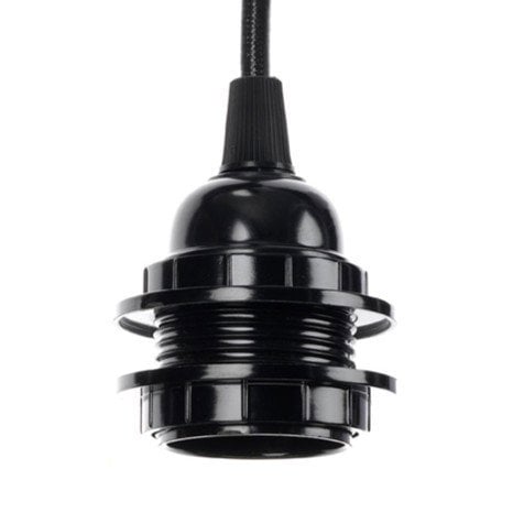 Montaggio per Lampada a Sospensione Nero – Cavo 4,5 m