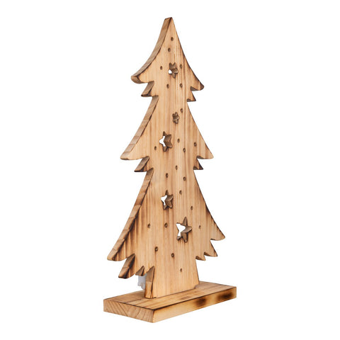 Scultura Luminosa Natalizia in Legno "ARD Tree" Albero Piccolo (H: 47 cm)