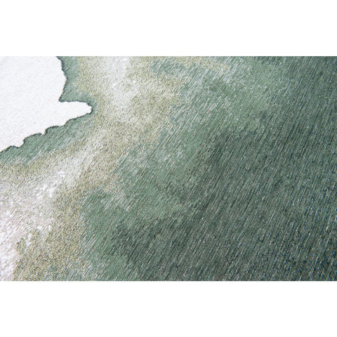 Louis De Poortere Tappeto Flatweave Eco-Sostenibile "Lagoon" – Verde Palma