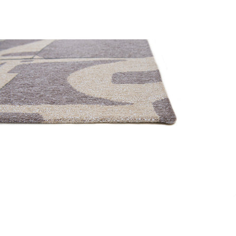 Tappeto Flatweave Eco-Sostenibile "Papercut" – String (Grigio e Marrone)