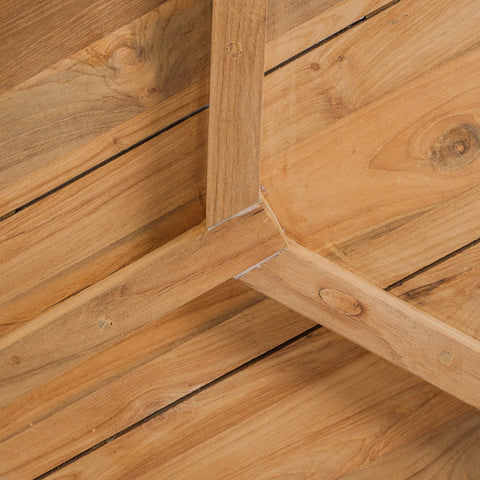 Tavolino da Esterno in Legno Massello di Teak "Gilimanuk" (47 x 47 cm)