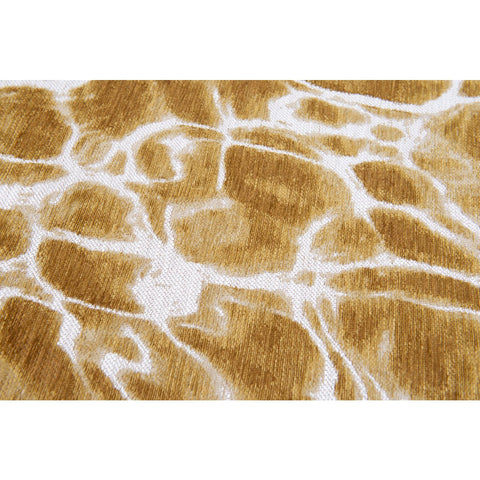 Tappeto Flatweave Eco-Sostenibile "Swim" – Zafferano (Oro, Beige e Bianco)
