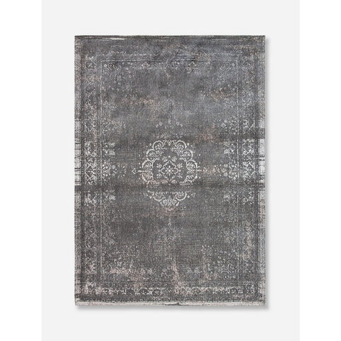 Louis De Poortere: Tappeto Flatweave "Medallion" – Stone (Grigio Pietra)