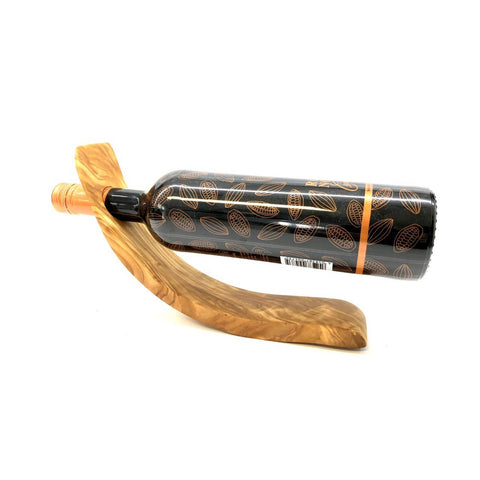 "LUNA" olive wood wine rack